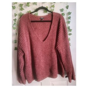 pink express sweater